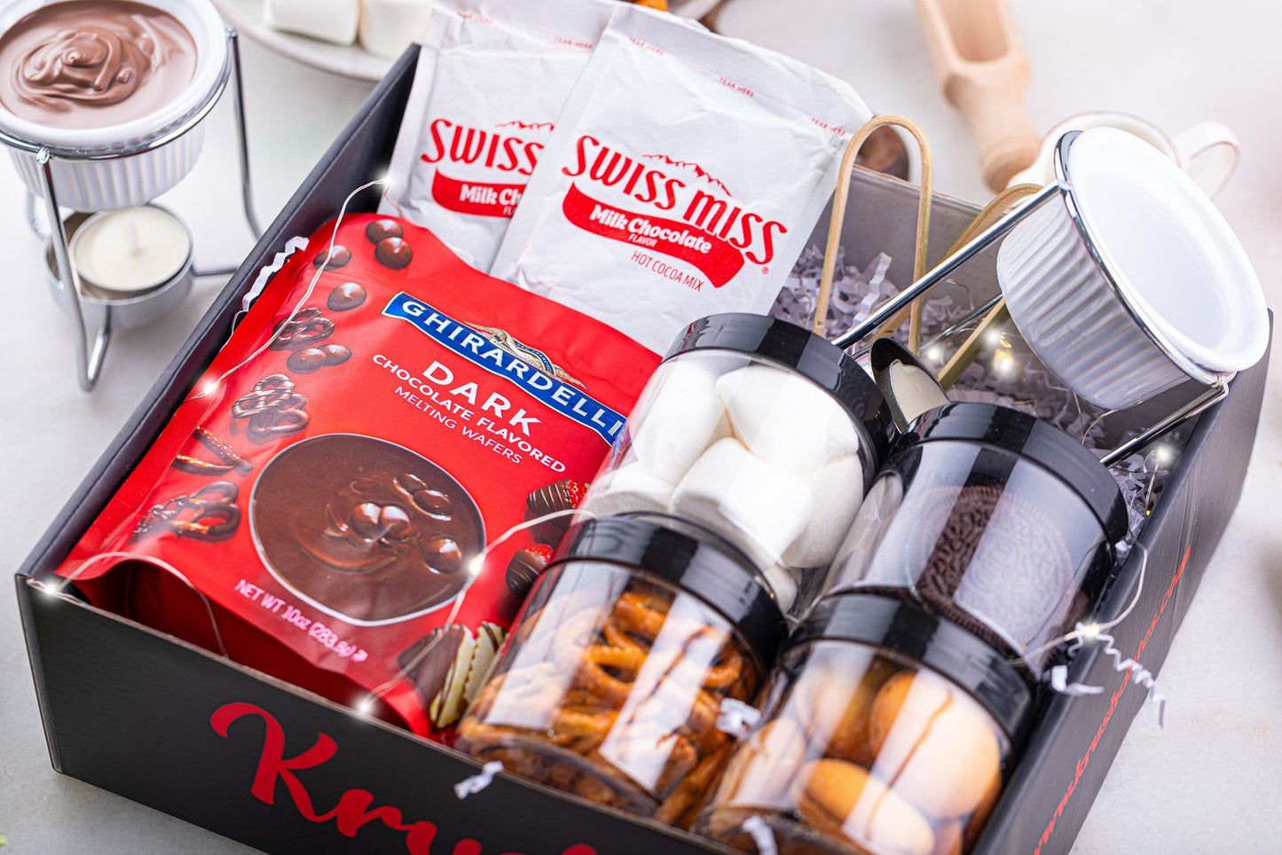 BESTSELLER! Chocolate Fondue Date Night Box for Two