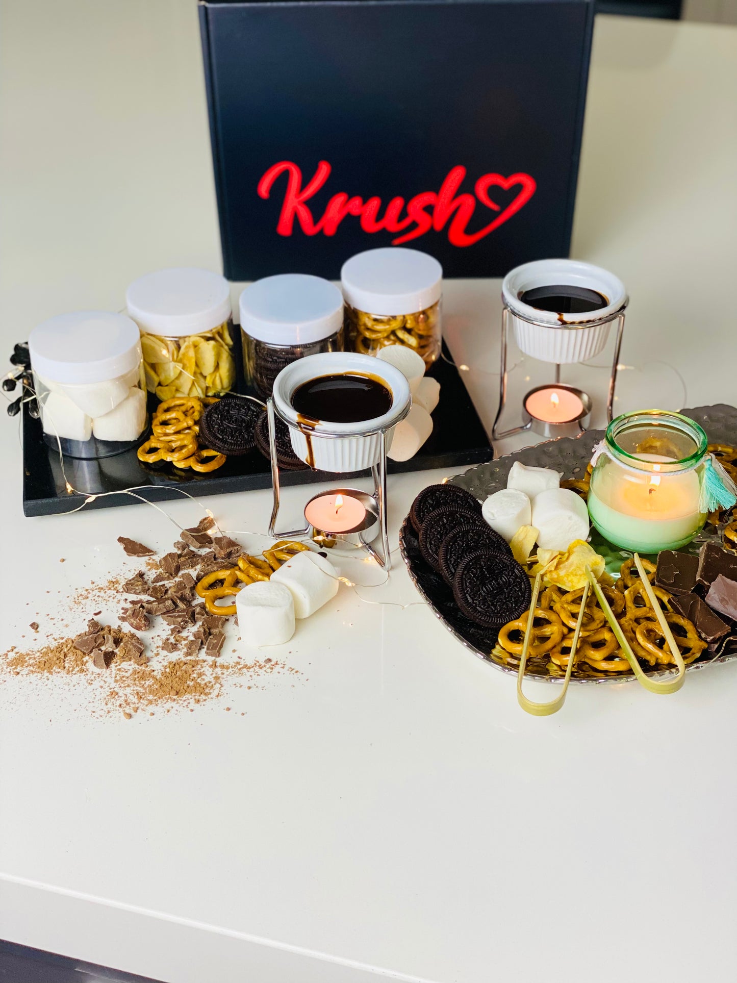 BESTSELLER! Chocolate Fondue Date Night Box for Two