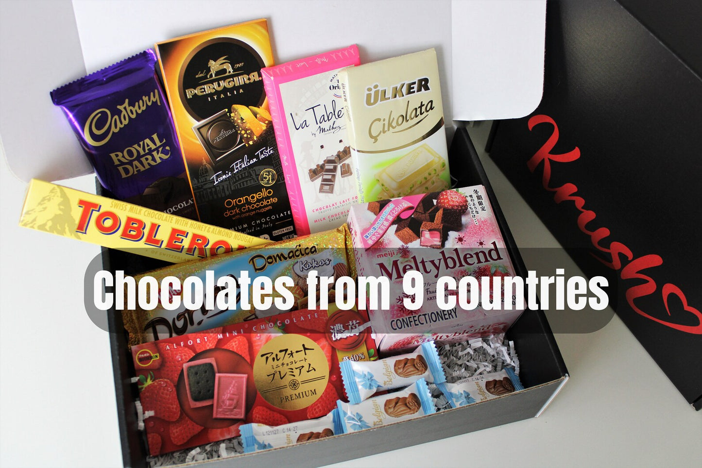 World Chocolates Tasting Box | Chocolates from 9 Countries | Employee Appreciation Gift | Corporate Gift | Teambuilding Activity Idea